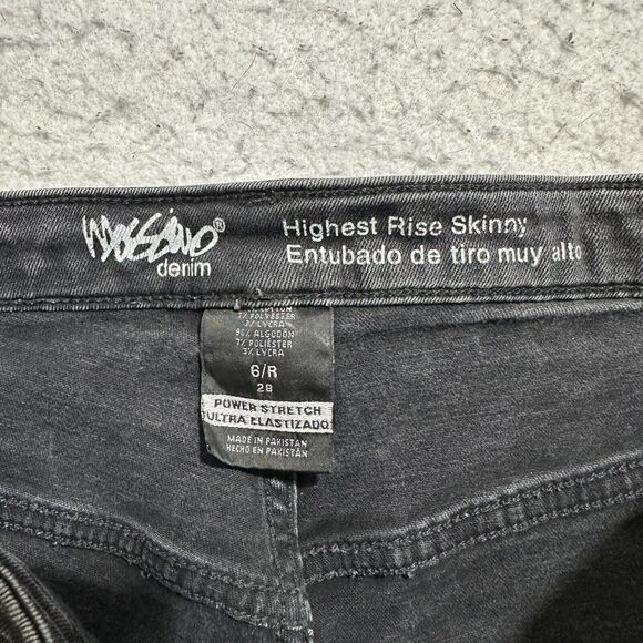 Mossimo Denim Women's 6 (28x27) Regular Highest Rise Skinny Jeans Power Stretch - Picture 3 of 13
